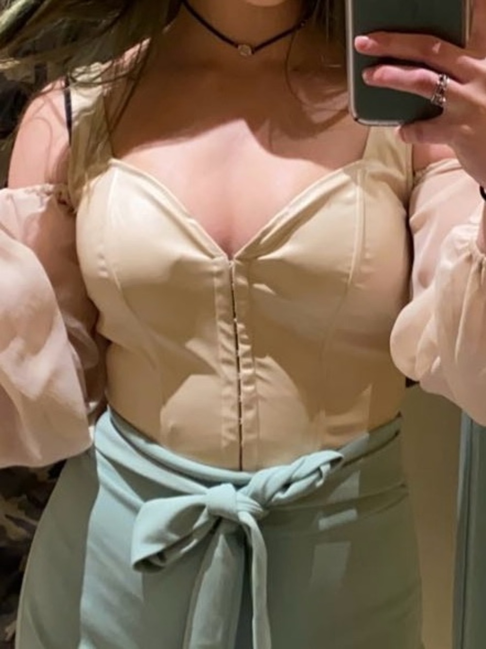 Cream Blouse